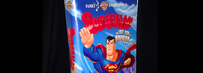 Superman 2 vhs movie rare big box clamshell edition